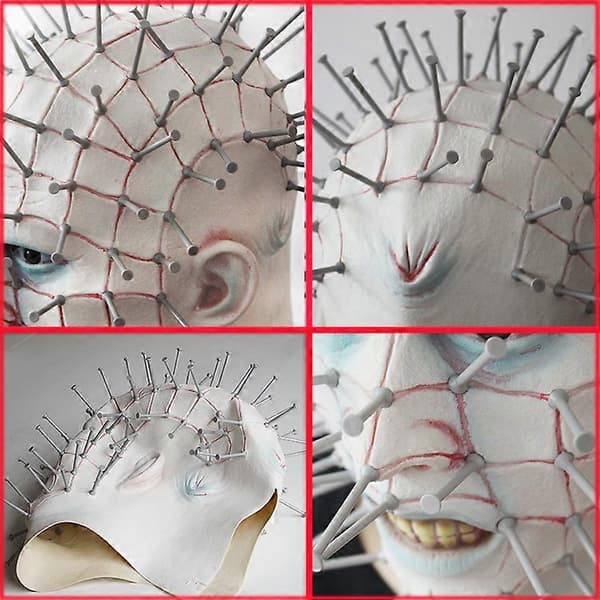 Hellraiser Horror Maske Kostyme Tilbehør