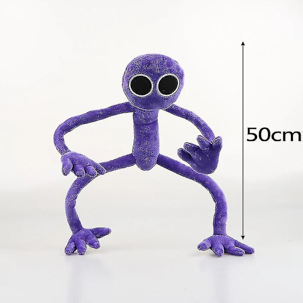 Mike 80cm Rainbow Friends Plyschdocka Leksaksspelkaraktär Rädsla Lila Monster Kan Öppnas Plushie Fylld Halloween Leksaker Presenter-e
