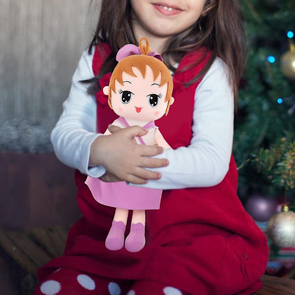 Mjuk Babydocka Med Kläder, 15.7 Söt Trasdocka Ragdoll Plysch Fylld Leksak Med Hatt Kjol Handgjord Prinsessa Plysch Leksak Babyflickor Sovande Partnerdocka
