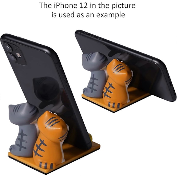 Söt Katt Smartphone Ställ Telefonhållare Tecknad Djur Japansk Anime (Pumpa och Gabriel) (C)