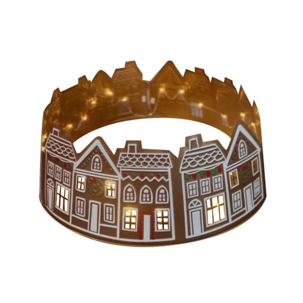 Fult Julträsmycke Pepparkakshus Julgransskjort LED Julgransskjort Passar För Pepparkakshus Julgransskjort LED Chris