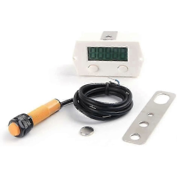 Digital Tæller Elektronisk Klikkertæller Høj Rækkenummer Xj-5j Klikkertæller Industriel Switchwhite1stk) (HYYC)