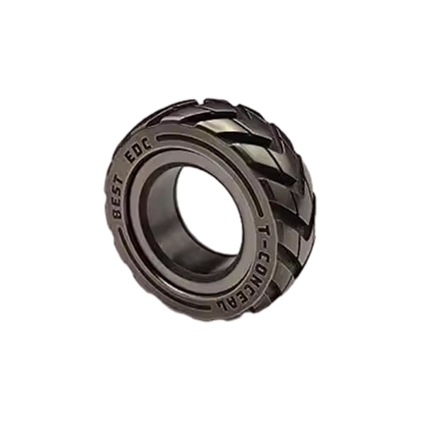 Dobbeltfunktionel Motorcykel Dæk Fidget Ring i Rustfrit Stål - Stressaflastende Legetøj - SDR