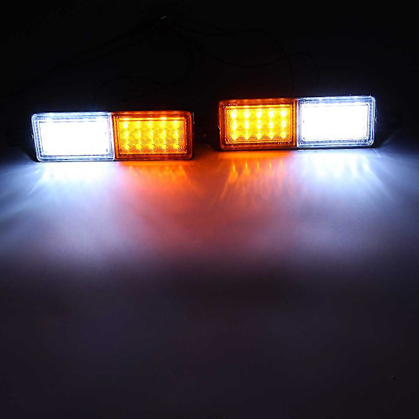 2 st 12V 30 LED Bil Lastbil Bull Bar Ljus Bullbar Front Bumper Ljus Fram Blinkers Parklampa Signal