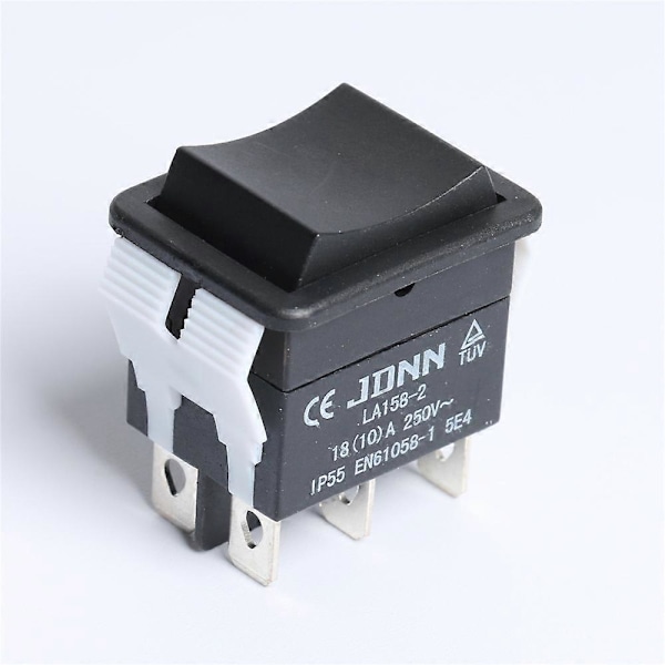 Mikro Elektrisk Kontrol Switch Samling Dobbelt Reset Switch LA158-2 10A 250V JDNN Vandtæt (HYYC)