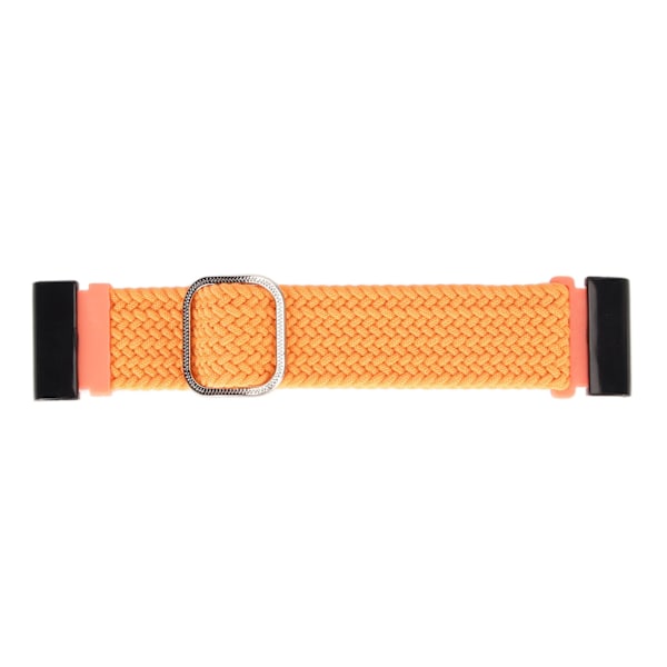 22mm Flettet Urrem 26mm Spænde Justerbar Elastisk Spænde Lukning Flettet Udskiftningsrem til Fenix 7X Orange[C]