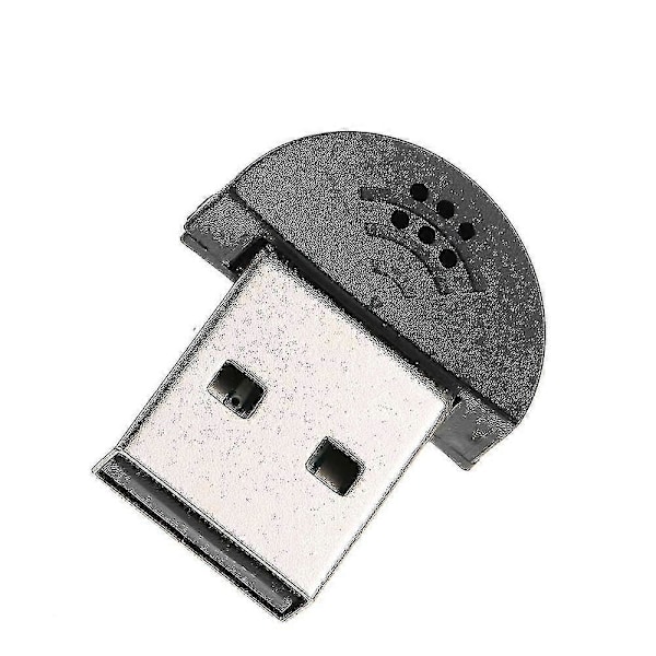 USB 2.0 Mini Mikrofon Mic Ljudadapter Drivrutin Fri För Laptop Dator PC - Skype / MSN / VoIP / Röstigenkänningsprogramvara