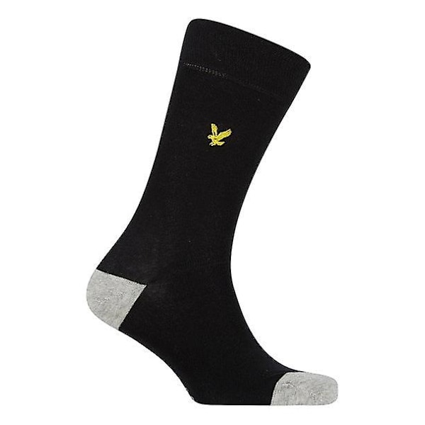 Lyle and Scott Graham fempack strumpor för män - svart/blå
