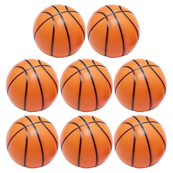 8 stk. Skum Basketball Stressbolde Børn Stressbolde Legetøj Mini Stressbolde (C)