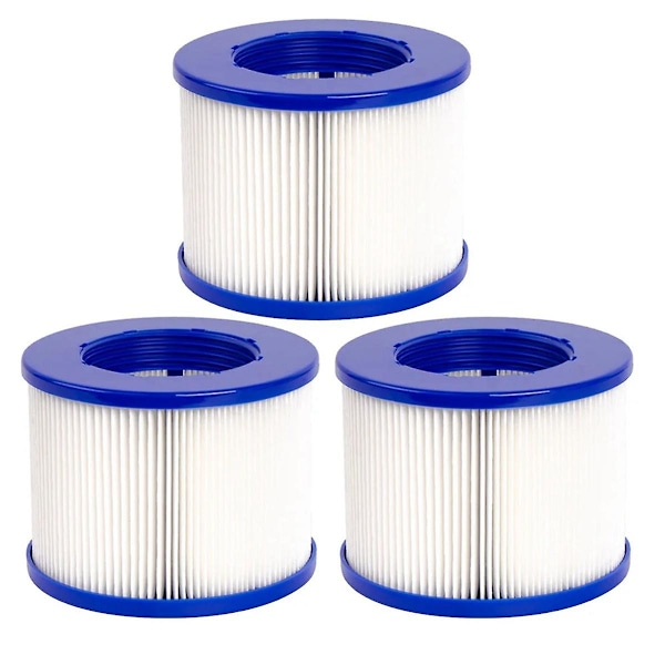 3 stk Type VI Filter Spa Filter for SPA & De fleste boblebad, massasje basseng, oppblåsbart basseng, svømmebasseng