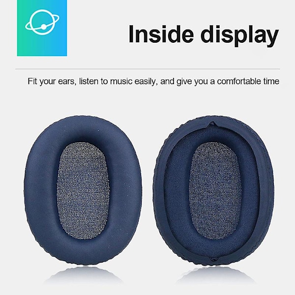 1 par Universal Ersättningsöronskydd Öronkåpor för Sony WH-CH710N Hörlurar White 1Pair