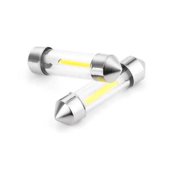 31/36/39/41 mm 12vC5W dubbelhuvud bil SMD Feiteng COB LED-interiörbelysning, vit[C] 5pcs 36MM