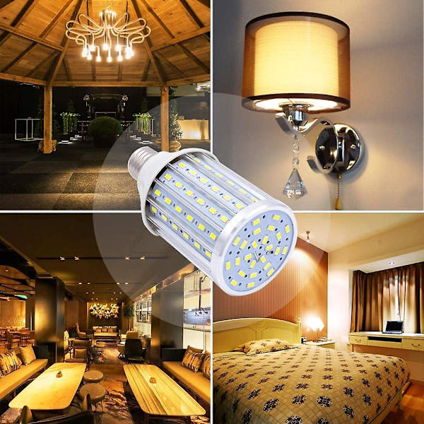 LED majs pære E27 30W, 6500K kold hvid LED majs pære E27, ikke-dimbar, LED majs pære (30W hvidt lys)[C]