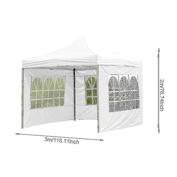 Solid Oxford Hagepaviljong Festtelt - Vanntett Sammenleggbar Utendørs Markisetelt For Bryllup Og Arrangementer