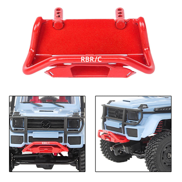 Front Nedre Kofanger til 1/12 G500 MN86 MN86K RC Bil Opgradering Udskiftning Rød (C)