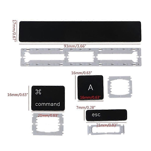 Tastaturhængsler til individuelle taster til Macbook Pro Retina 13\" 15\" A1706 A1989 A