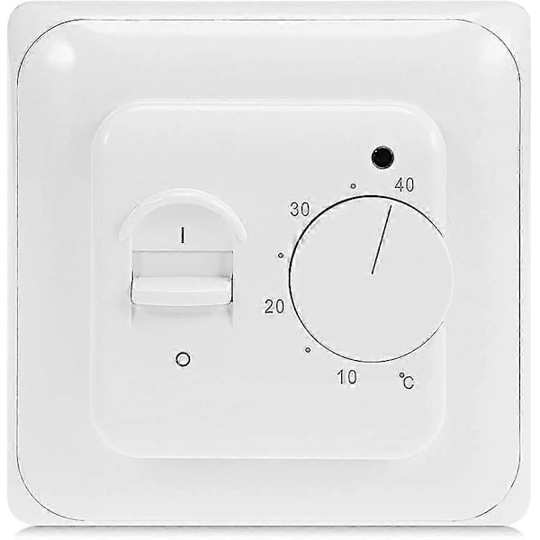 Manuel Elektrisk Gulvvarme Termostat Med AC 220V 16A Sonde, Mekanisk Gulvvarme Termostatstyring