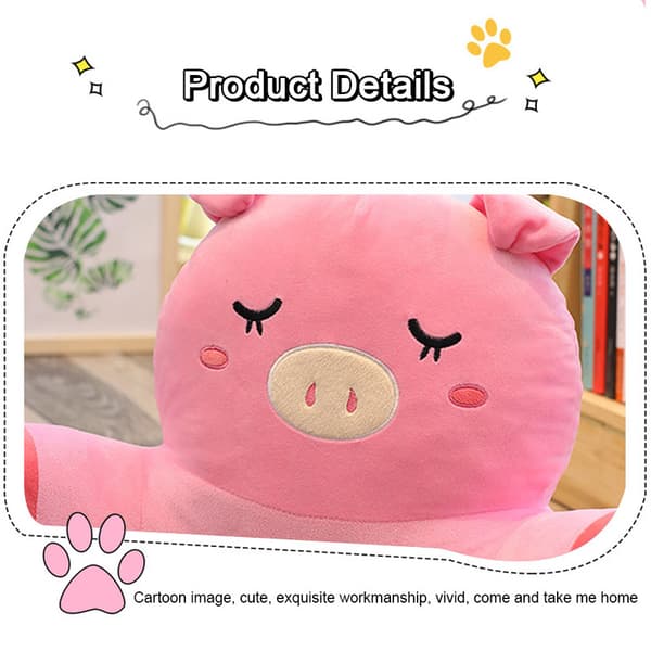 Nuttede Hamster Plys Pude 30x40cm Blød Støtte