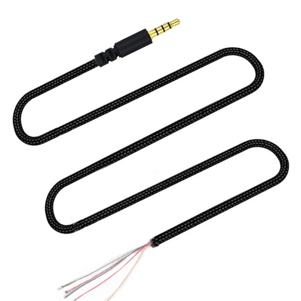 Hodetelefonkabel 3,5 mm hannkontakt lydkabel for Hyper X Cloud II Core Pro Cloudx -Stinger Revolver S