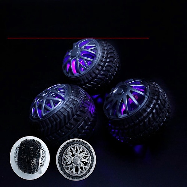 Självlysande Stressboll - Kreativ 3D-Hjuldesign med Ihålig Textur för Stresslindring och Fidgeting (C)