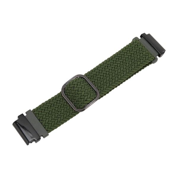 Klockarmband Vävt Nylon Storleksjusterbart Klockarmband för Garmin Fenix 7S 6S 5S OD Grön[C]