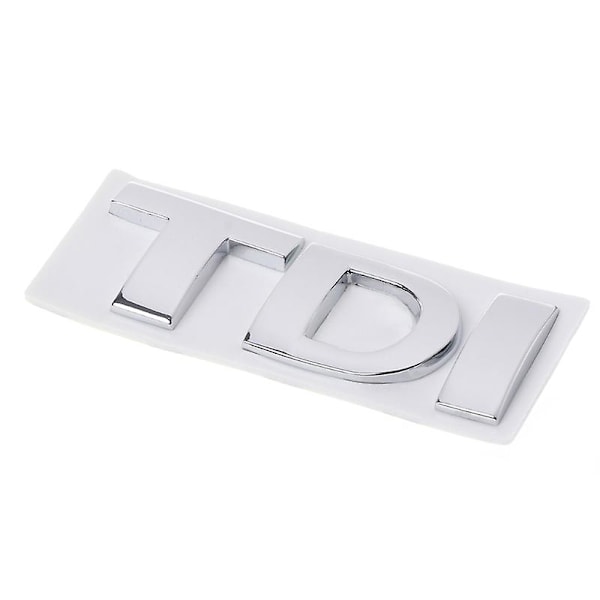 TDI Merkki Metallinen Tunnus Tarra Logo Takaluukku Punainen (FCC)