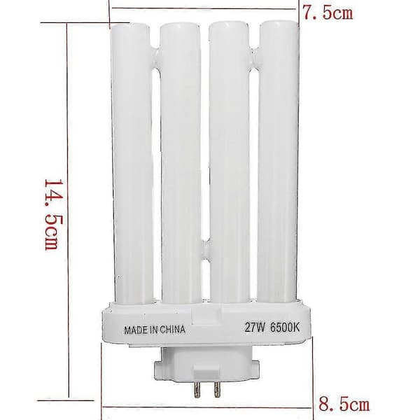 Kompakt LED-rør, 27W, 4-pin, 6500K, 27cm