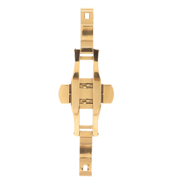 Armbandsfäste Ersättning Vikbart Tryckknapp Rostfritt Stål Urspänne Tillbehör Guld[C]