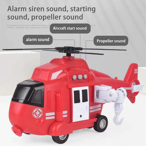 Lasten Ylisuuri Helikopterilelu Inertiaalinen Helikopterimalli Valoilla, Musiikilla, Projektiolla, Simuloitu Lentokoneen Malli