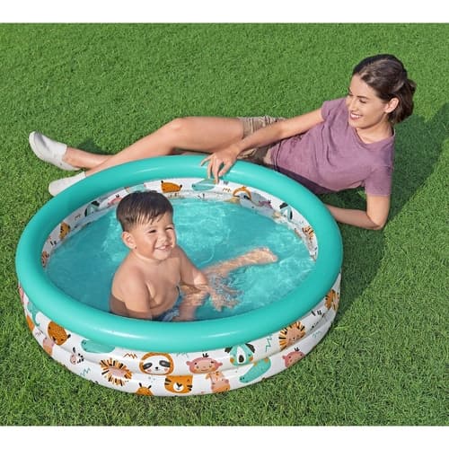 Uppblåsbar pool / Barnpool - 102x25cm[C] Multifärg Vinyl