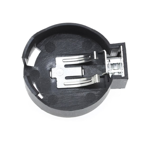 10 stk Svarte CR2477 Myntcelle Knappbatteri Sokkelholder for 3V Knappbatteri