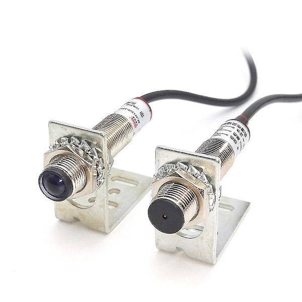 E3f-20c1 3mm Laserstråle Fotoelektrisk Brytare Genomgående-stråle Infraröda Sensorer Npn-brytare Med Led