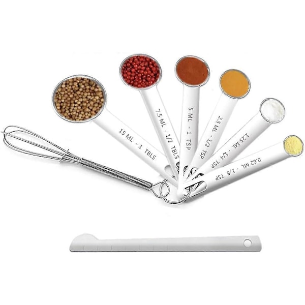 Measuring Spoons Set - Stainless Steel Measurements (8 Pcs)