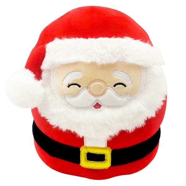 8 tum söt jultomte mjuk plyschleksak, 3D jultomte plyschkudde leksak, squishy bomulls plushies docka, kawaii plysch stoppad djur leksak, present
