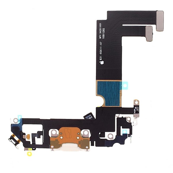 OEM Afmontering Dock Connector Opladningsport Flex Kabel Udskiftning til iPhone 12 mini - White