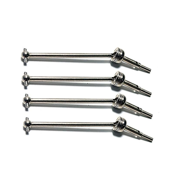4 kpl Metalliset Vetoakselit ja Pyöränmutterit Wltoys 144001 144010 124007 124016 124019 124018 RC-autolle