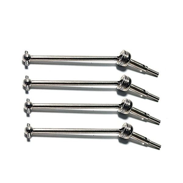 4 stk. Metal Drivaksel og Hjulmutter for Wltoys 144001 144010 124007 124016 124019 124018 RC Bil Oppgradering