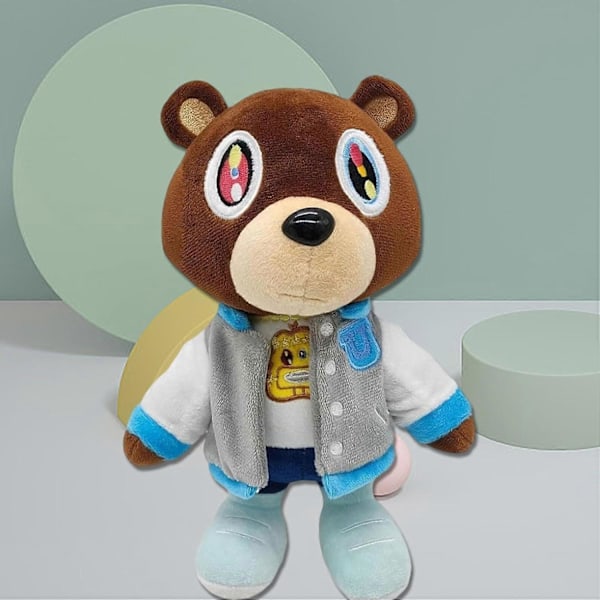 Kanye Bear Plyschleksak, Söta Kanye Bear Plysch, 27 cm Plyschbjörn, Examenbjörn Kanye, Kanye Fylld Björnunge för Barnpresent Pojkar Flickor Examen, 4 Stilar (A)