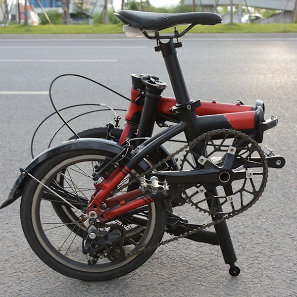 Cykelstol Fällbart Hjul 3,5cm Diameter Tryck för Säkerhet Småbarn svart (C)