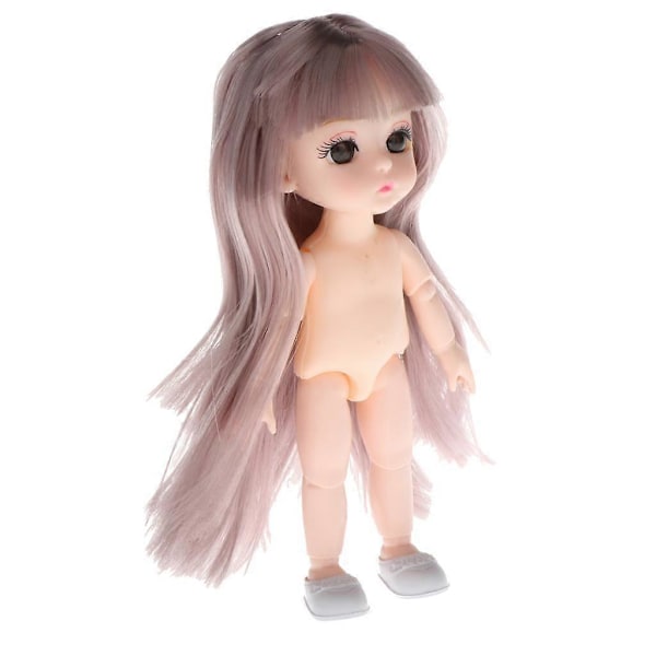 16cm BJD Dockkropp DIY Delar Vit Hud 13 Leder Flexibel Dockleksak Stil 12 (C)
