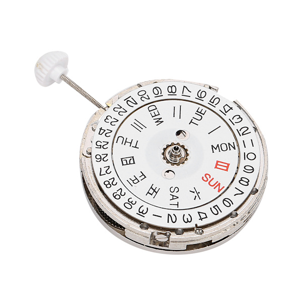 Klockrörelse med dubbel kalender tre visare för 8205 rörelse klocka guld[C]