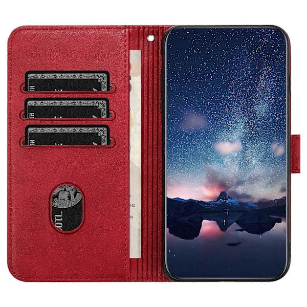 Plånboksfodral för Samsung Galaxy A41 (Global Version) - Skyddande Telefonfodral med Stativ Red