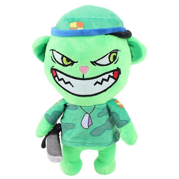 Happy Tree Friends Fyldte Dukke Anime Tegneserie Flippy Fliqpy Flaky Nutty Plyslegetøj Dukke Gave 28cm