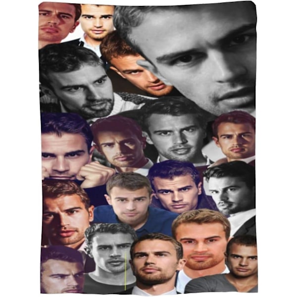 Theo James Filt Pläd - Supermjuk Mikrofiberfilt, Varm och Mysig Plush Present för Rum, Soffa, Kontor, Säng, Bil, Camping, Soffan, Strand