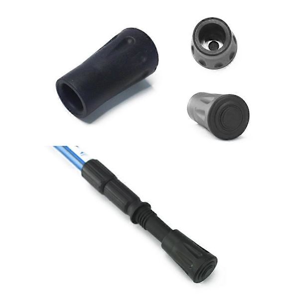 4 stk. udskiftningsgummiender til vandrestave, vandrestave, 4 cm