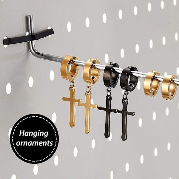 100 stycken plast-pegboard-krok-lås Pegboard Display Hook Förvaringsställ