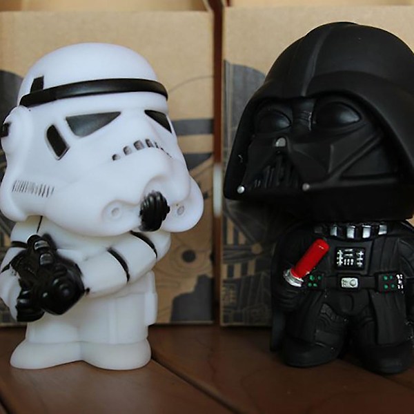 Söt Star Wars Darth Vader Stormtrooper Modell Actionfigur Leksaksbil Ornament