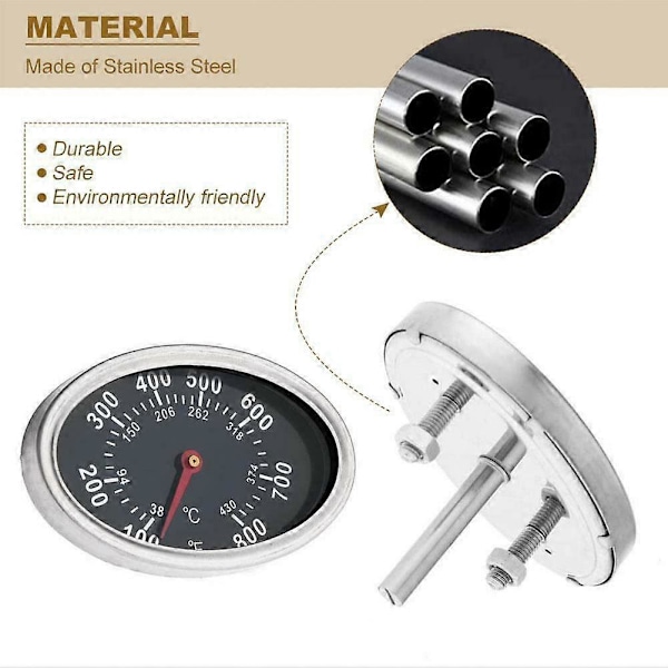 BBQ Grill Lock Termometer Värmeindikator Ersättning Master För Nexgrill (C)