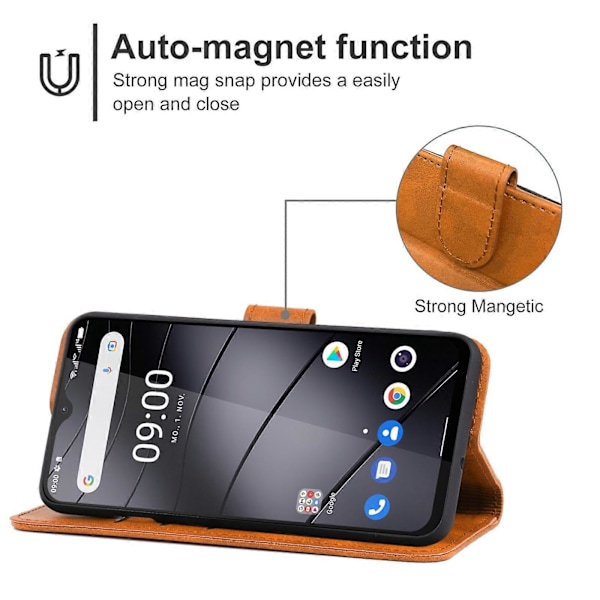 Lærtelefonveske for Gigaset GS5 Brown