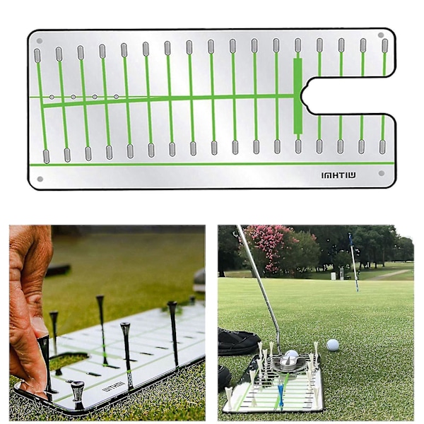 Golf Putting Alignment Spegelövningshjälpmedel Träningsutrustning Speglar Poseringskorrigerare För O
